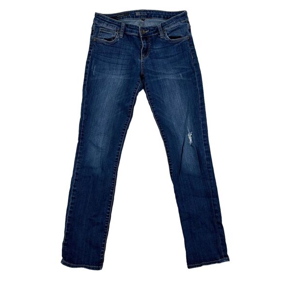 Kut From The Kloth Catherine Boyfriend Denim Blue Jeans Size 4 Cotton Stretch - Picture 1 of 8